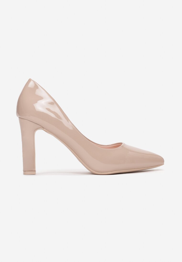 Décolleté in vernice Devina beige