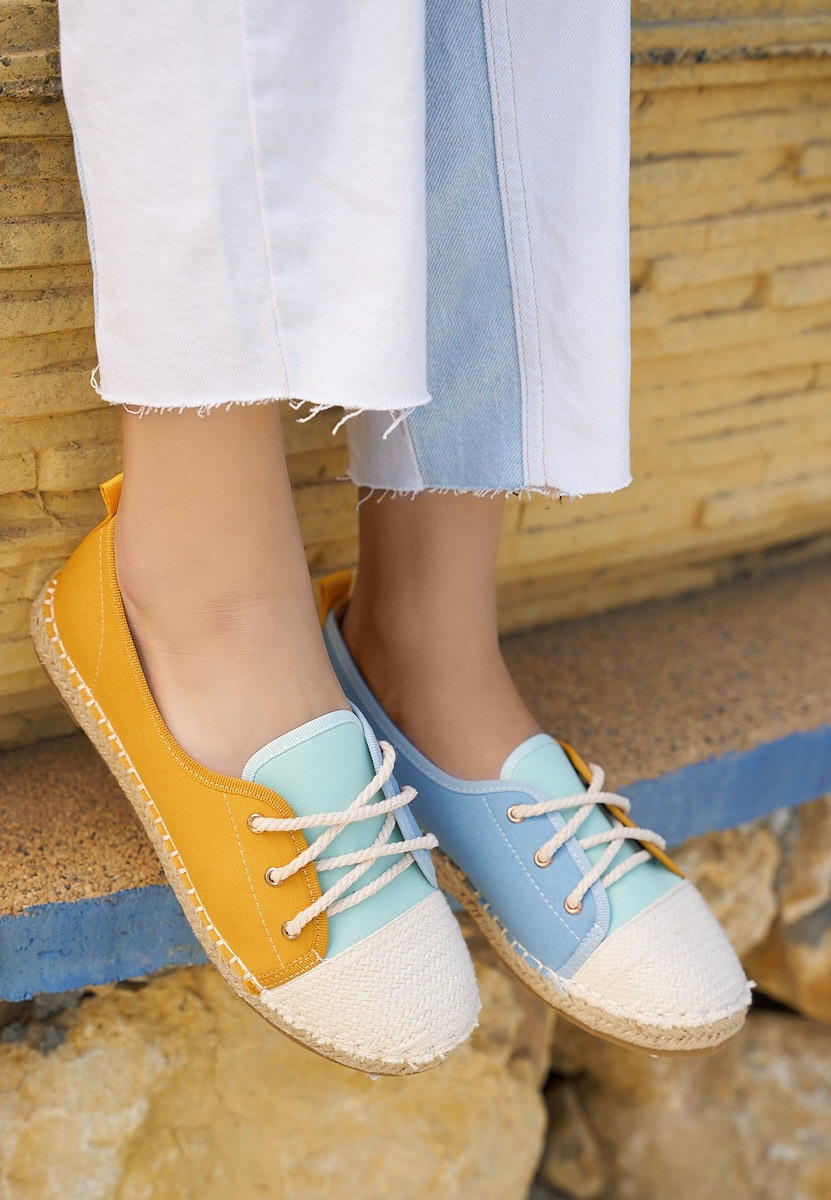 Espadrillas donna Doria gialle