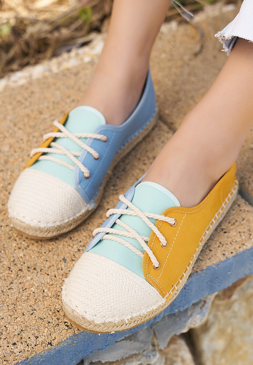 Espadrillas donna Doria gialle