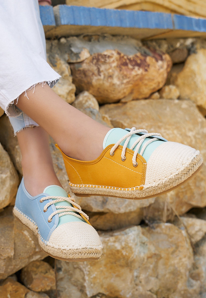 Espadrillas donna Doria gialle