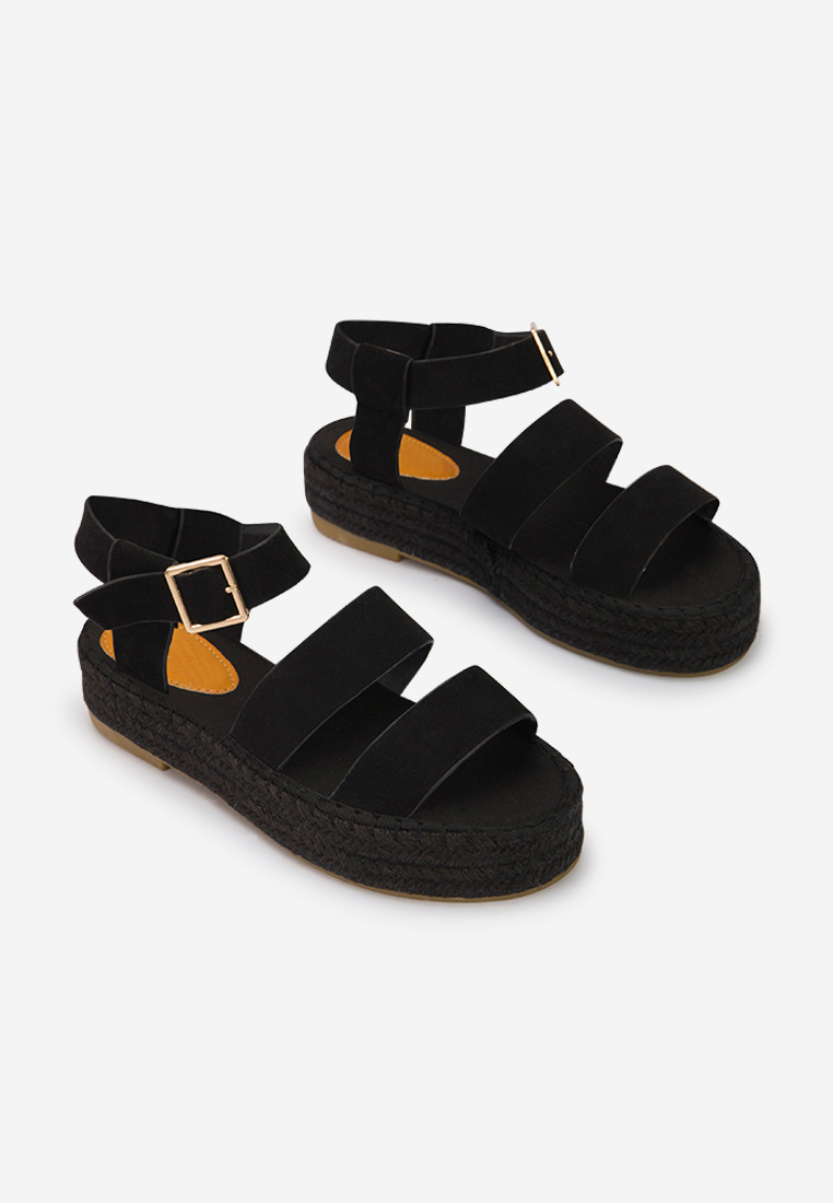 Espadrillas zeppa nero Coraline