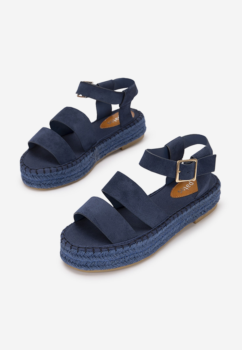 Sandali platform Coraline blu