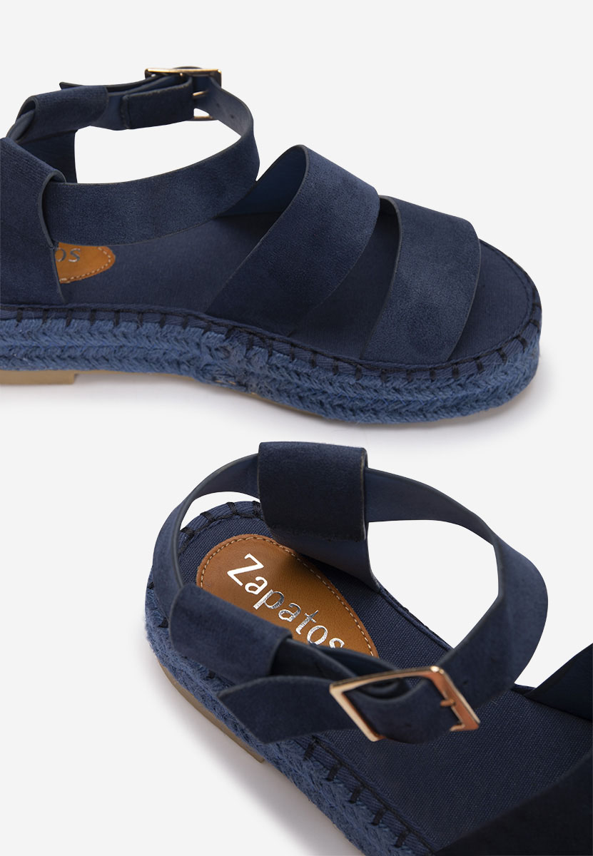 Sandali platform Coraline blu