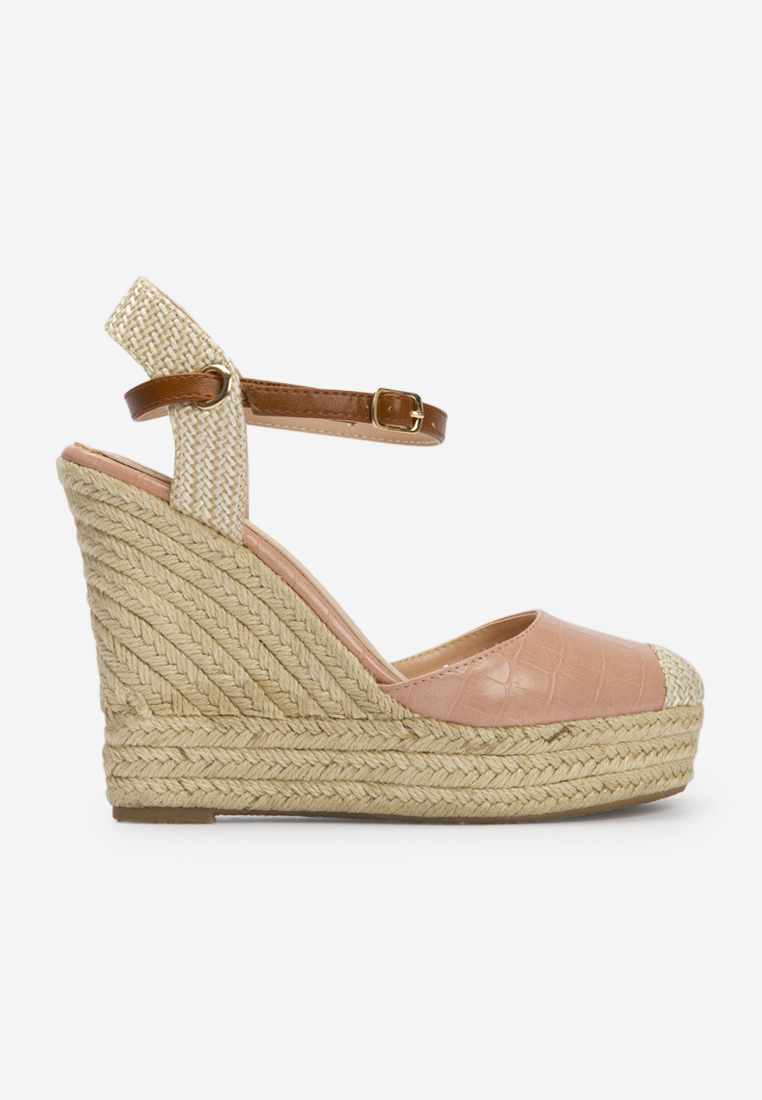 Sandali con zeppa Benisa V2 Rosa