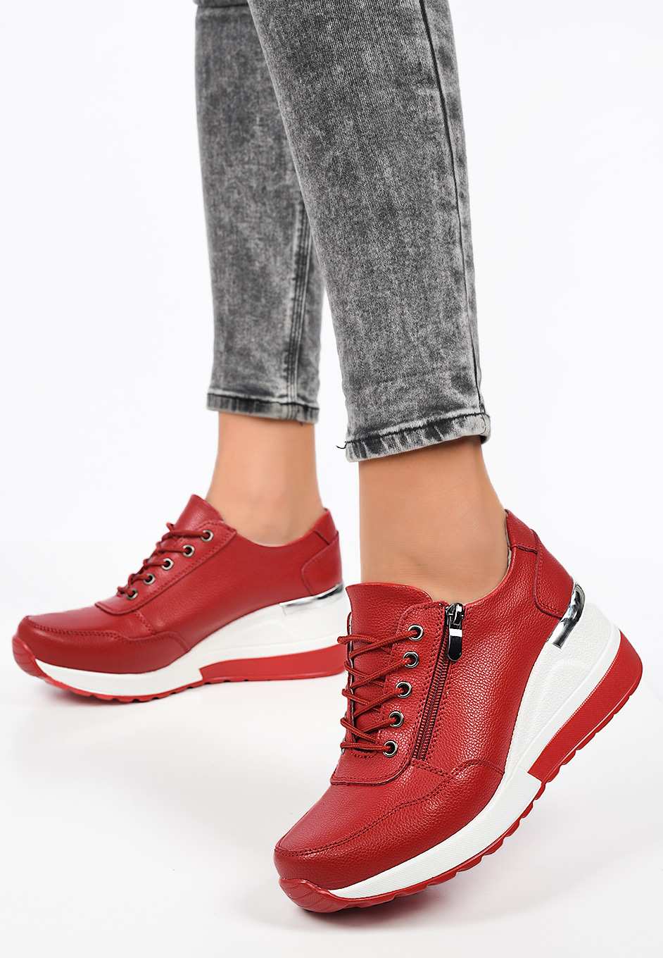 Zeppe rosse Scarpe per Donna | FASHIOLA.it