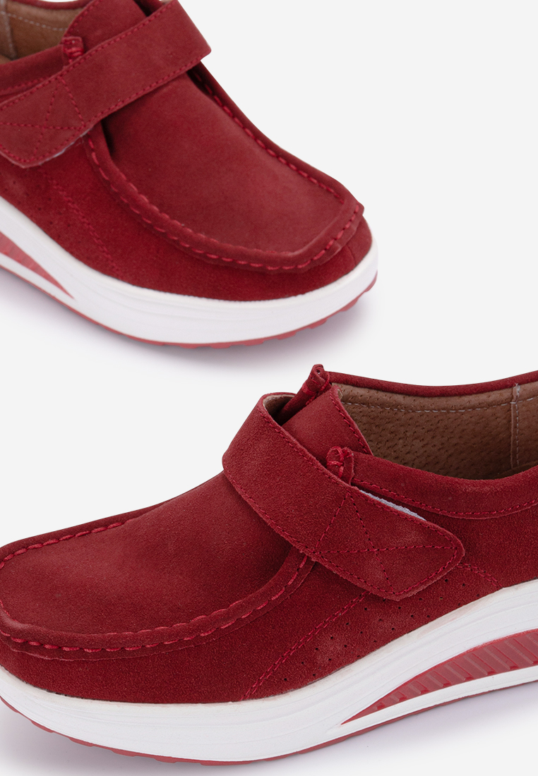 Mocassini pelle Justina 2A rosso