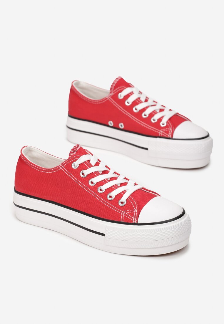 Scarpe da ginnastica cu Platforma Machera Rosii