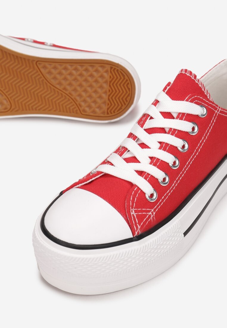 Scarpe da ginnastica cu Platforma Machera Rosii