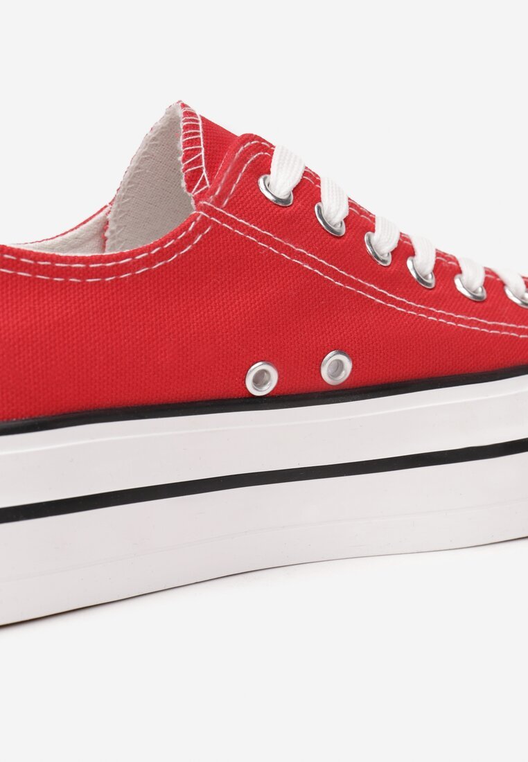Scarpe da ginnastica cu Platforma Machera Rosii