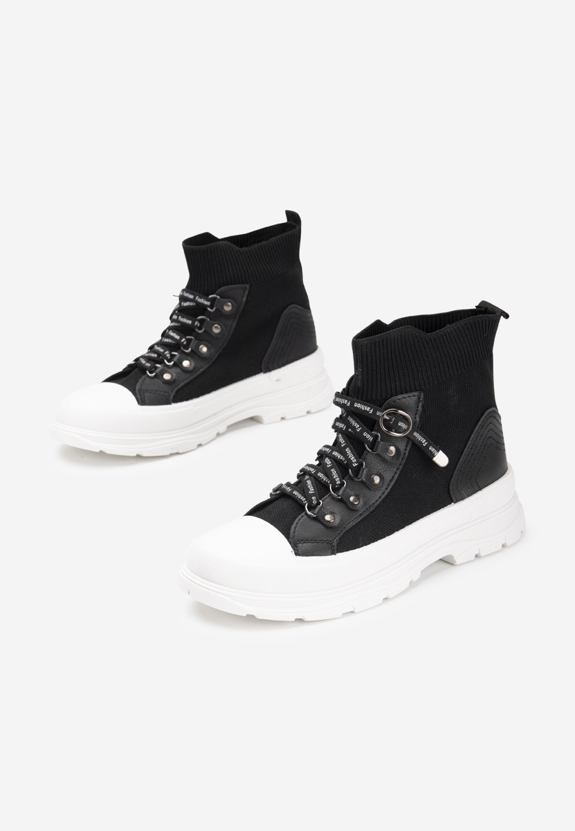 Sneakers donna alte Delvina Negrigio