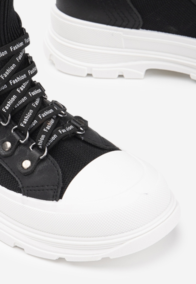 Sneakers donna alte Delvina Negrigio
