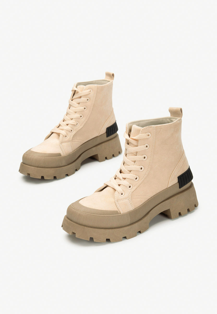 Stivaletti donna beige Serrena