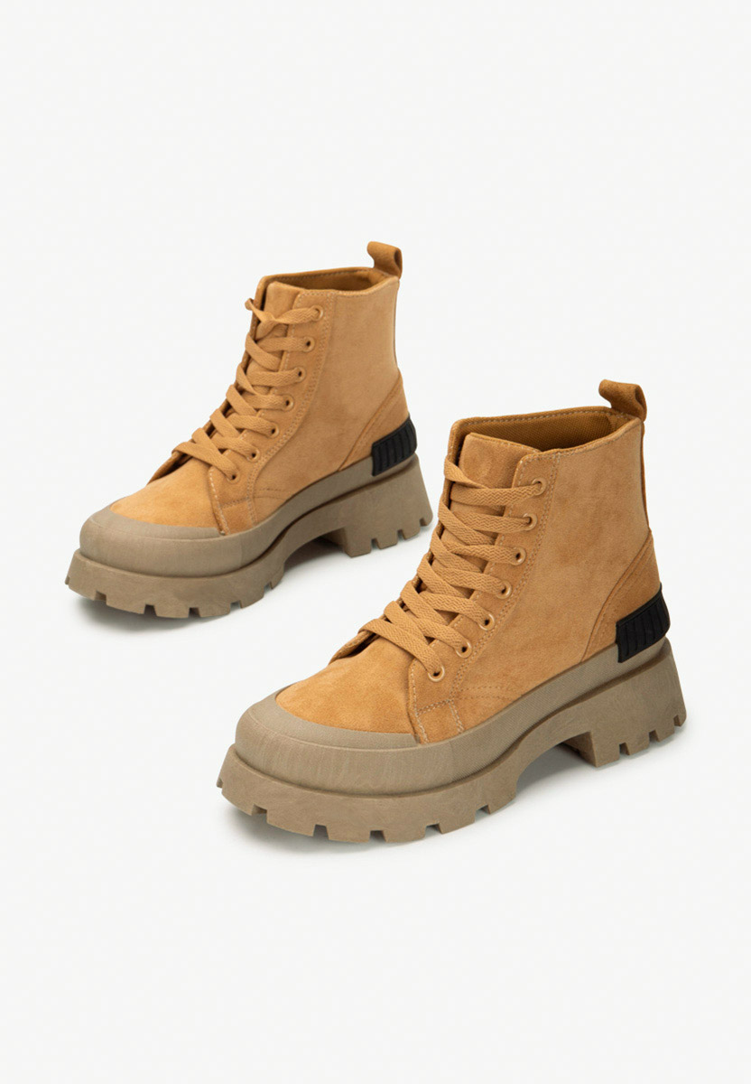 Stivaletti donna camel Serrena