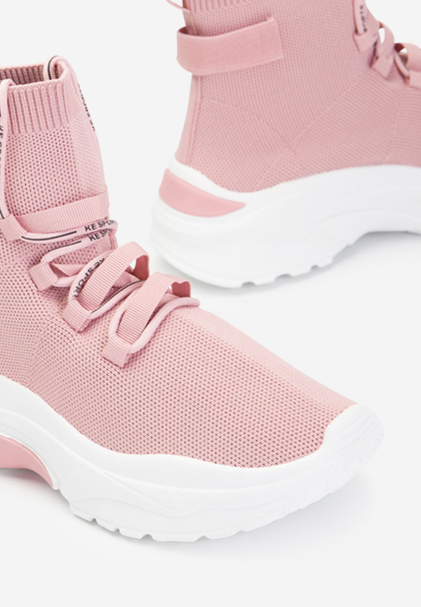 Sneakers donna alte rosa Loving