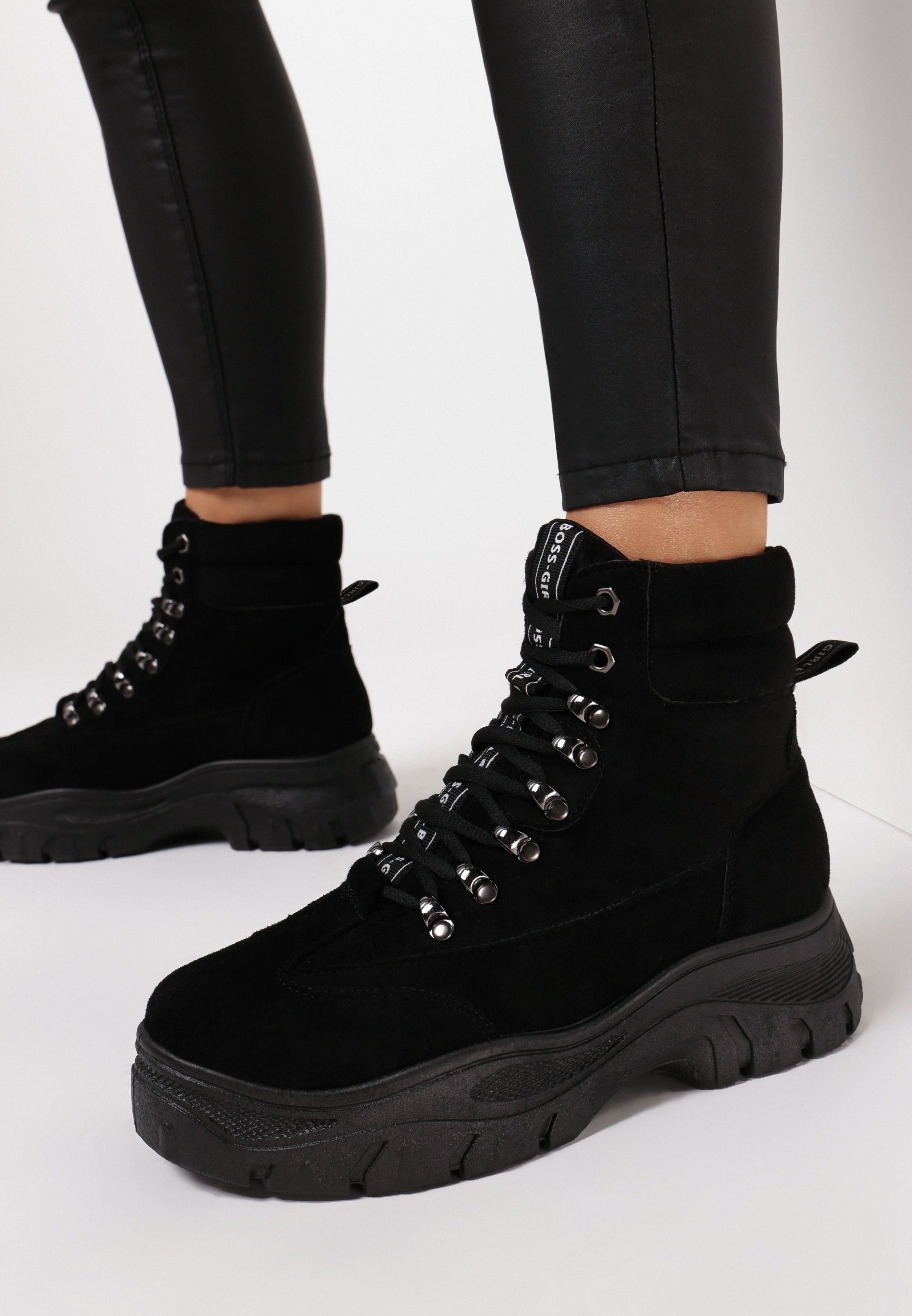 Sneakers donna alte nero Onisa