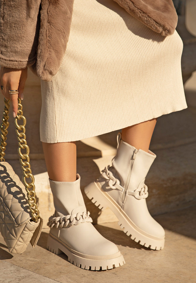 Scarpe alte da donna Lerona V1 Beige Zapatos