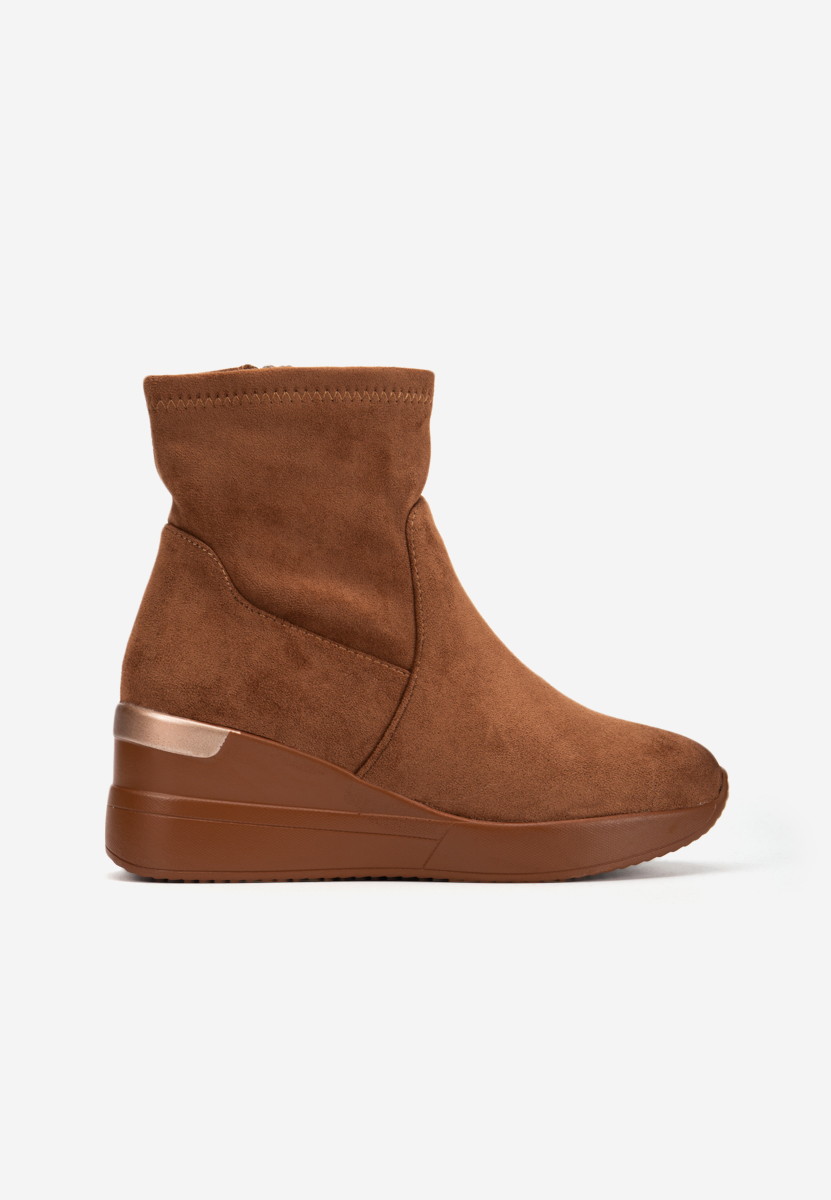 Sneakers con zeppa camel Torino