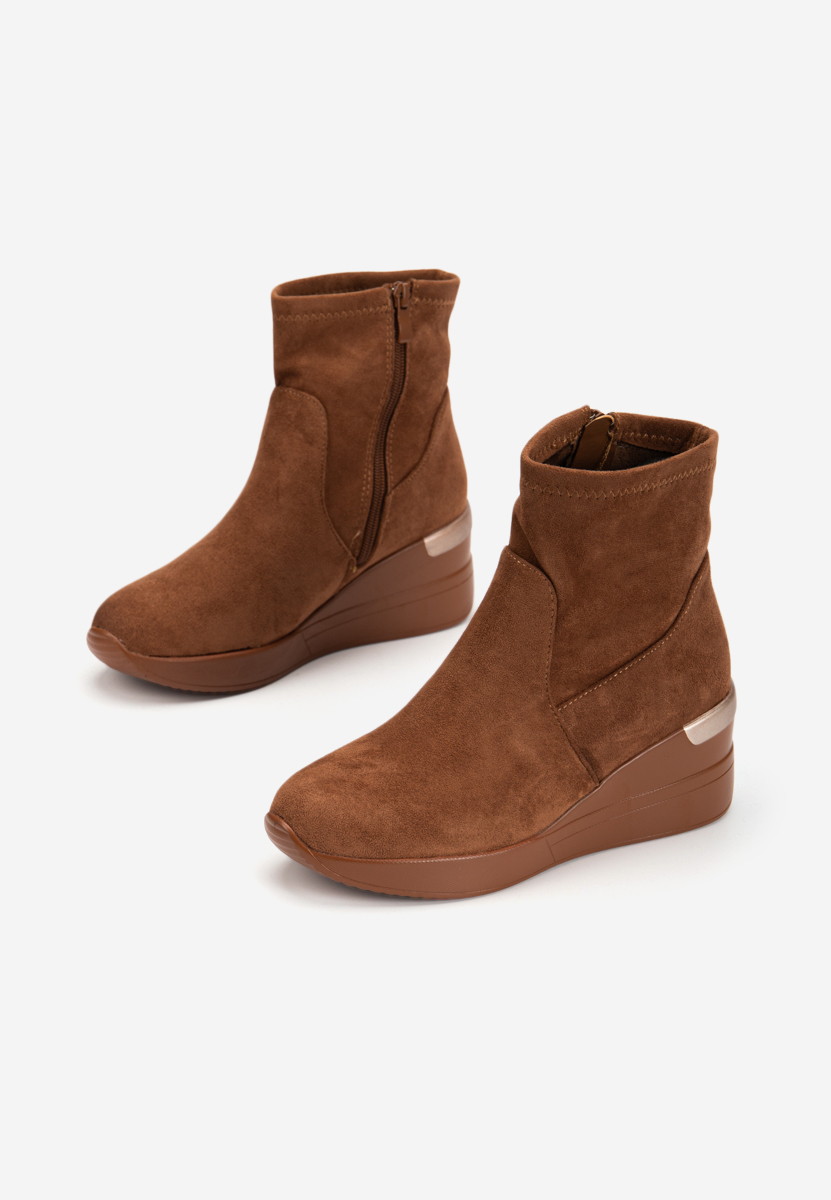 Sneakers con zeppa camel Torino