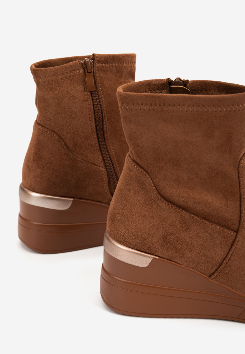 Sneakers con zeppa camel Torino