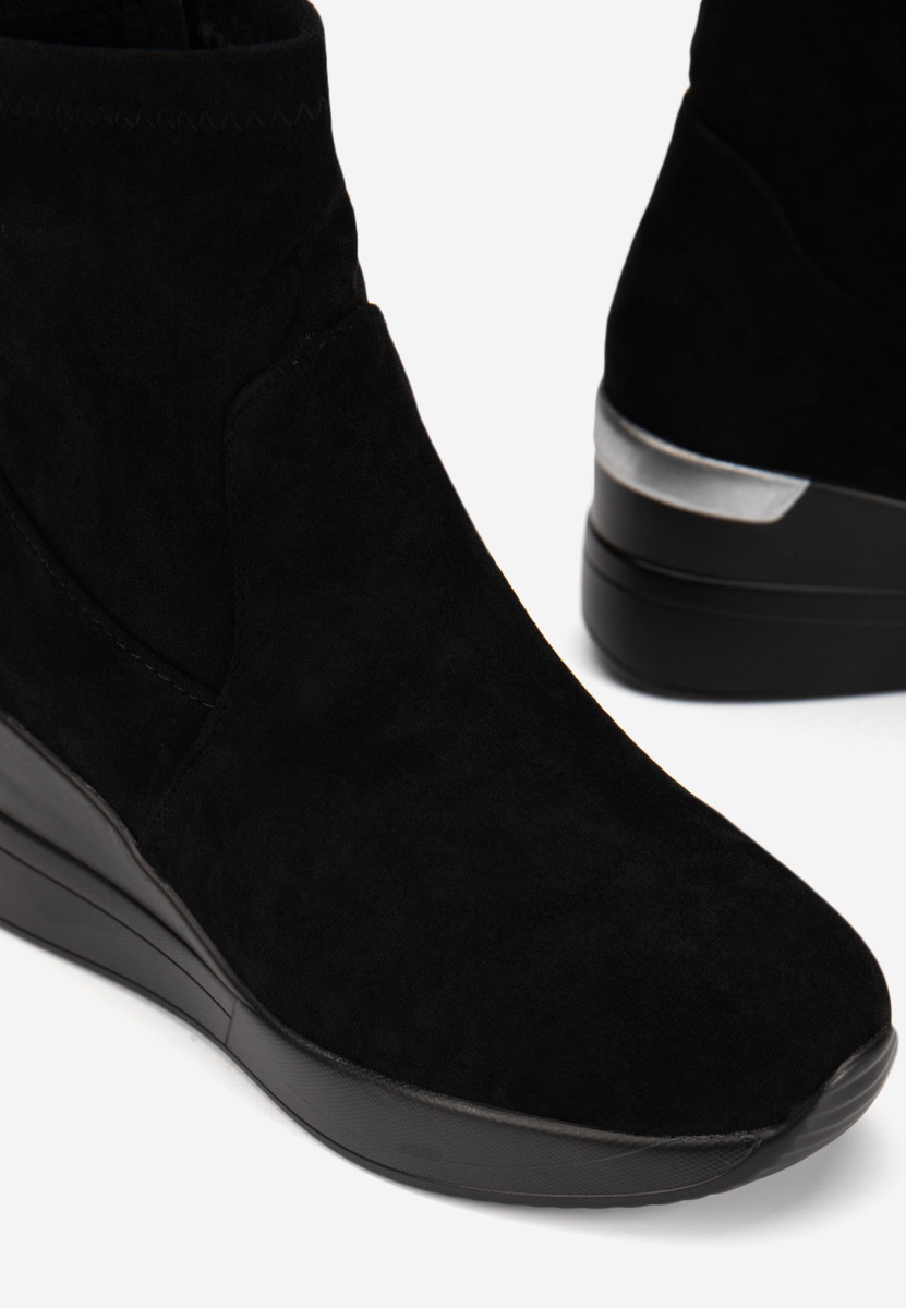 Sneakers con zeppa nero Torino