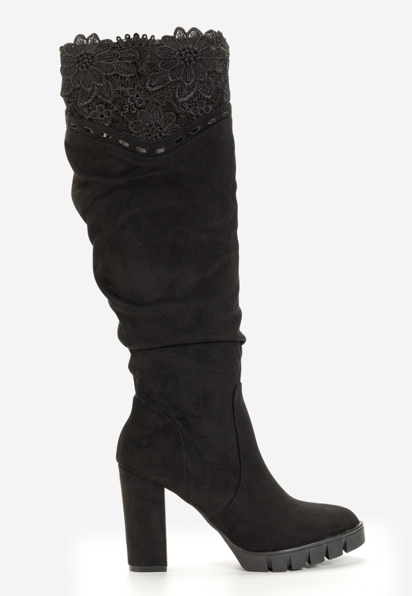 Stivali alti donna nero Vienne