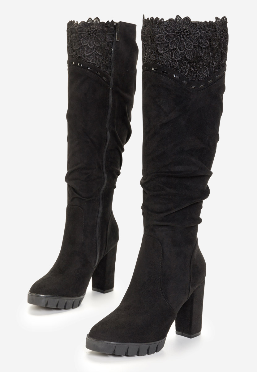 Stivali alti donna nero Vienne