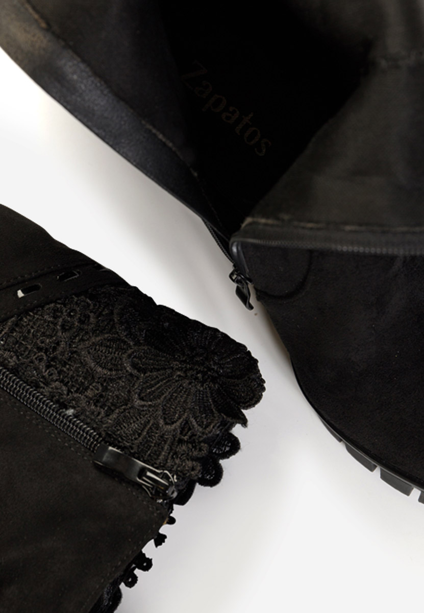 Stivali alti donna nero Vienne