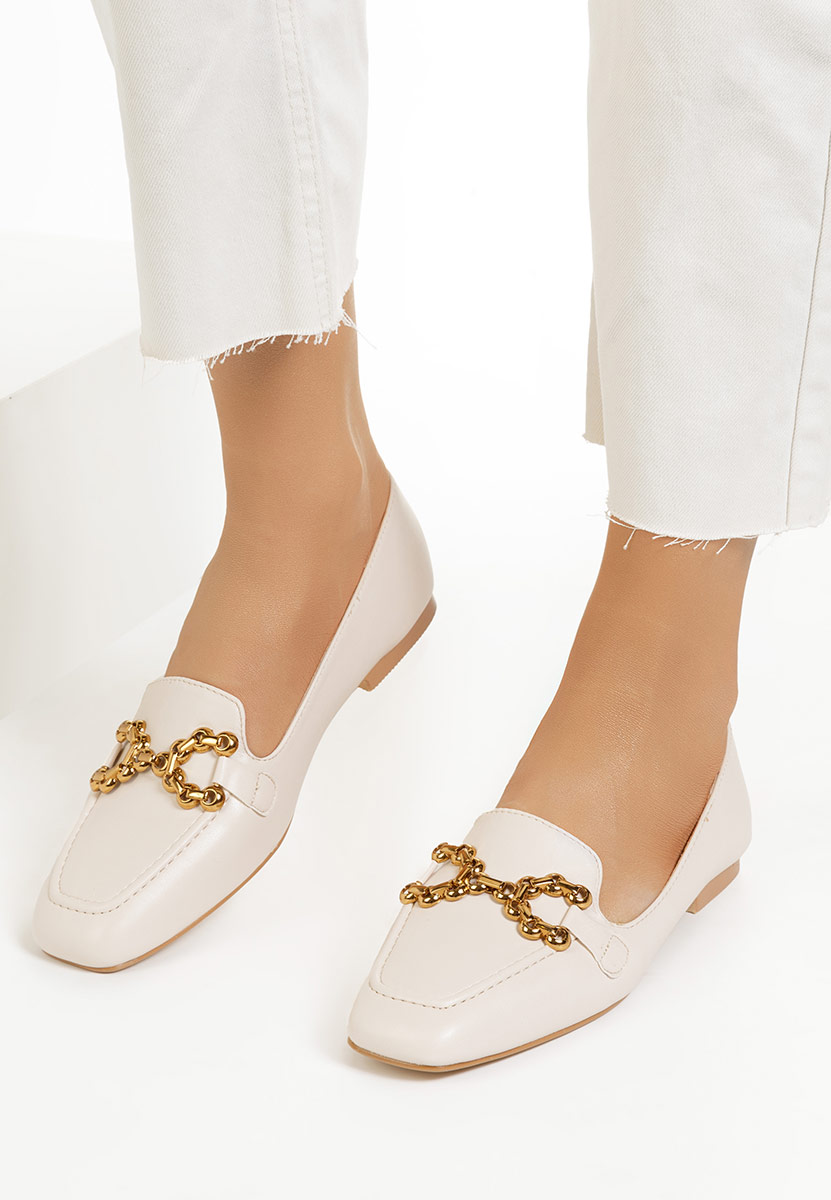 Mocassini donna eleganti Galaia beige