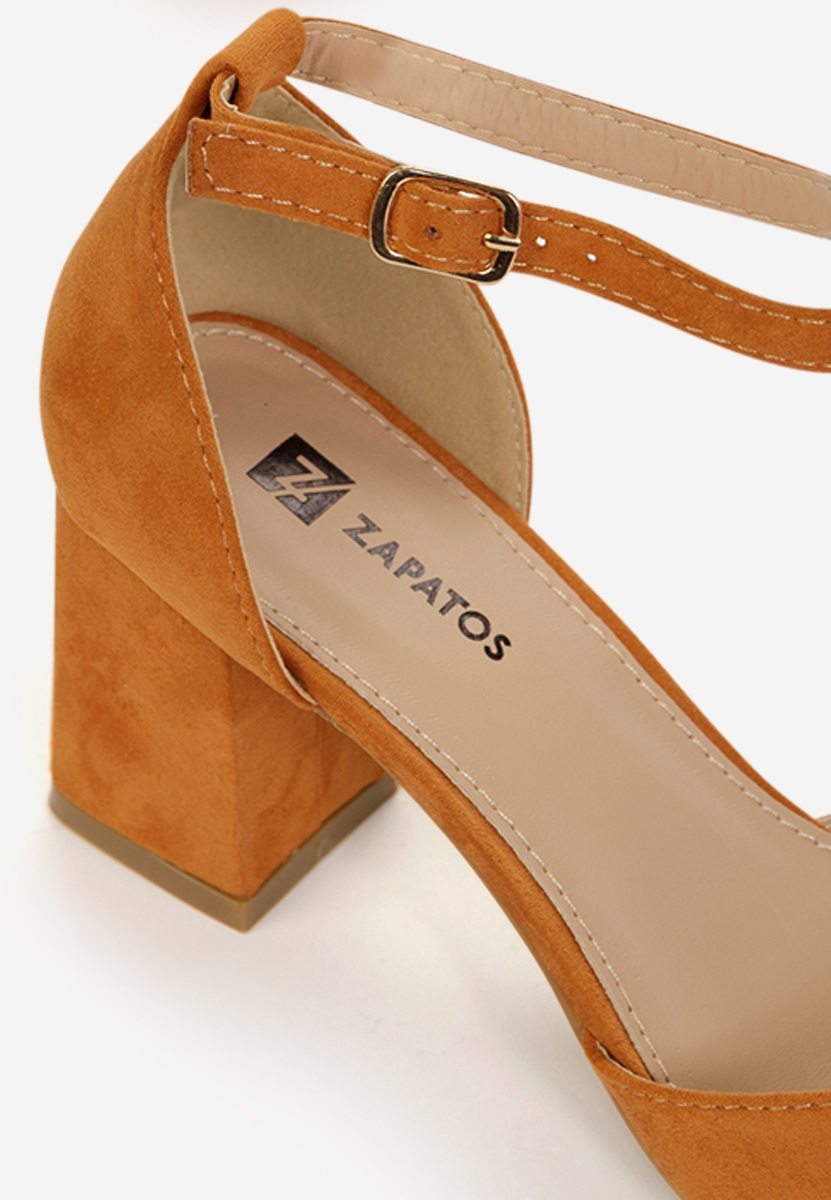 Décolleté tacco largo Alivila V2 camel