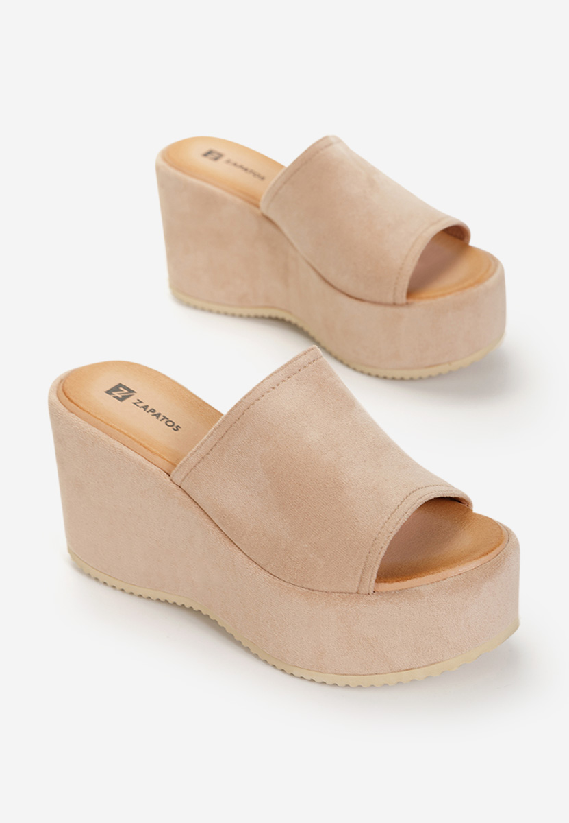 Ciabatte platform Belona Beige