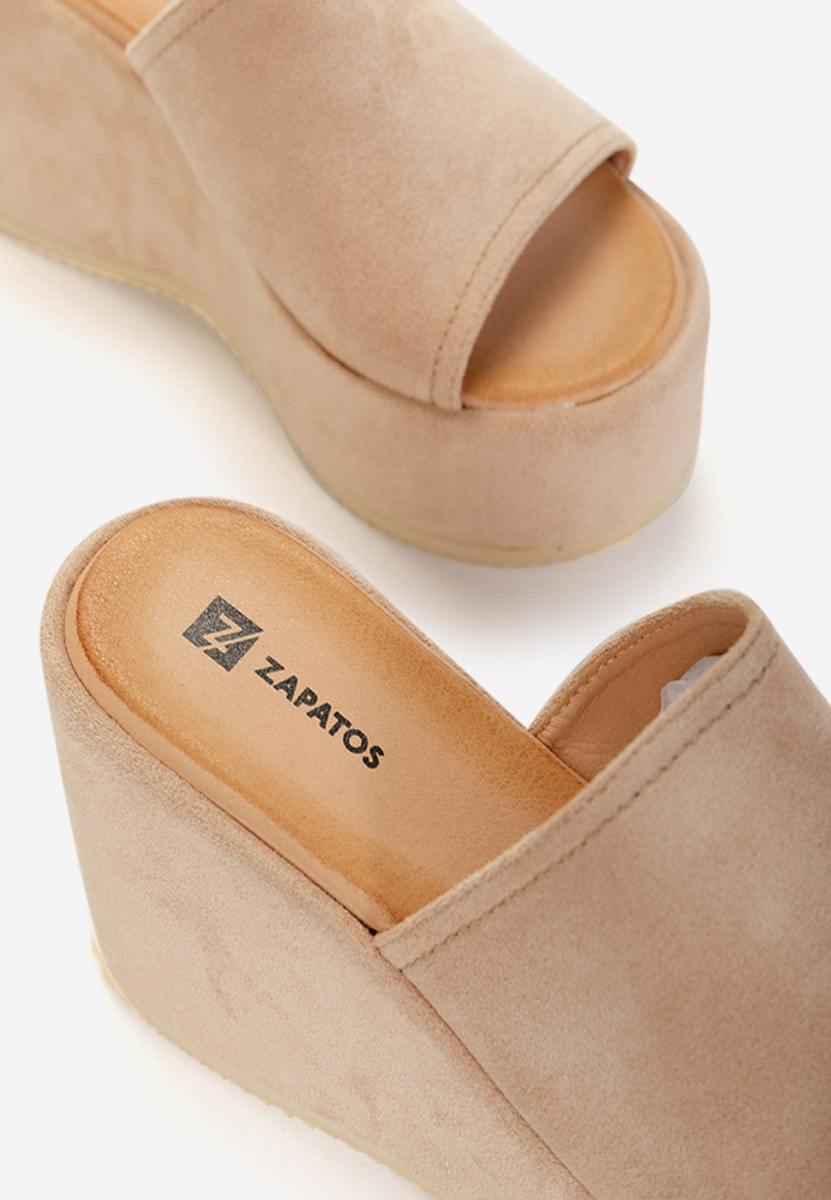 Ciabatte platform Belona Beige