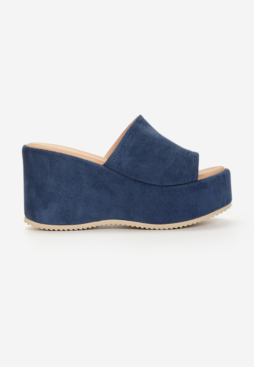 Ciabatte platform Belona Blu