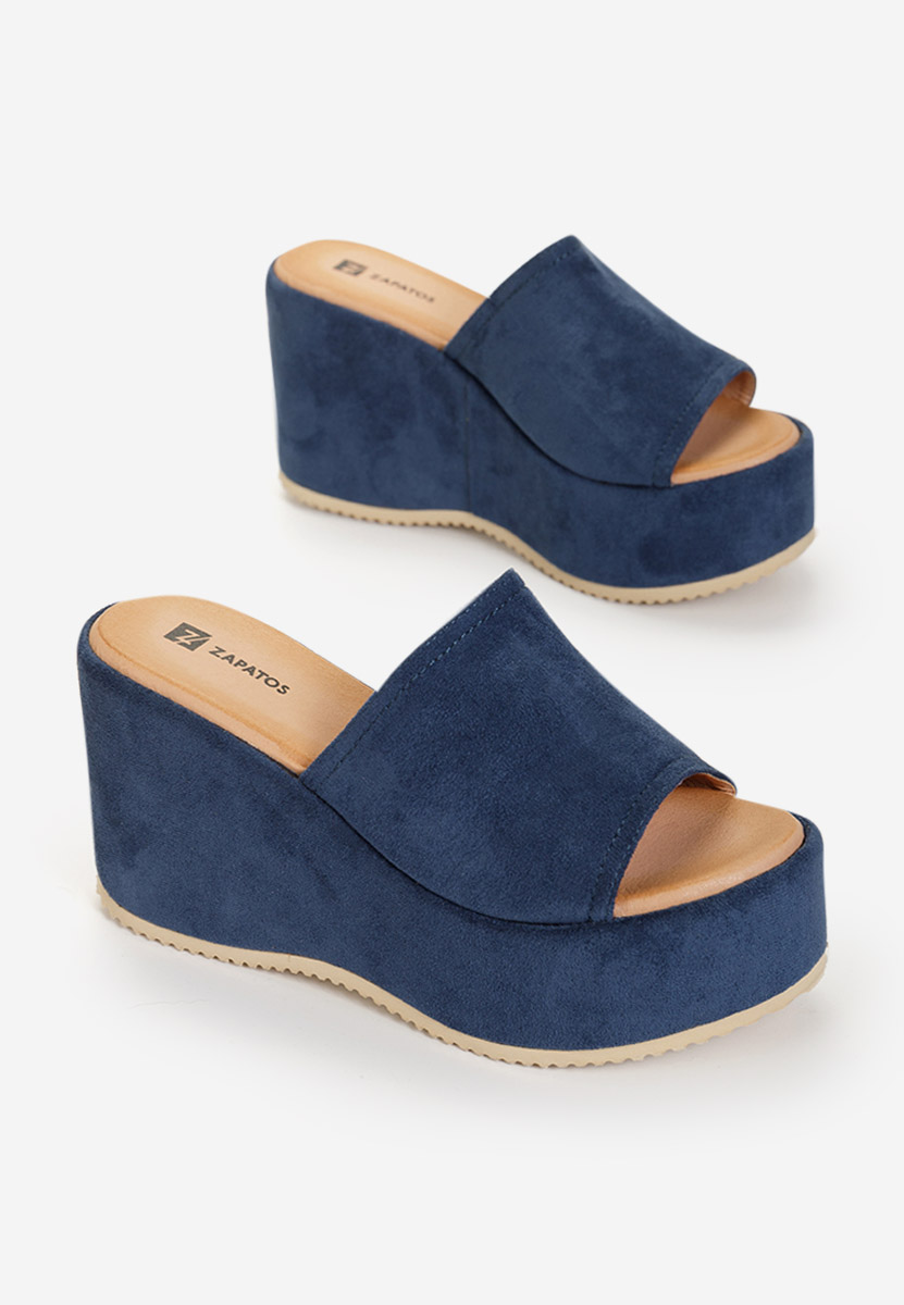 Ciabatte platform Belona Blu