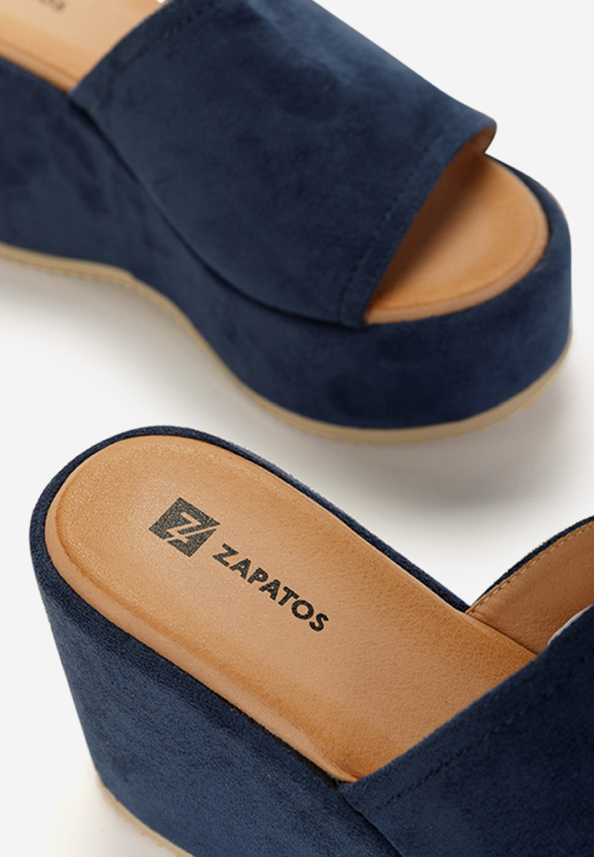 Ciabatte platform Belona Blu