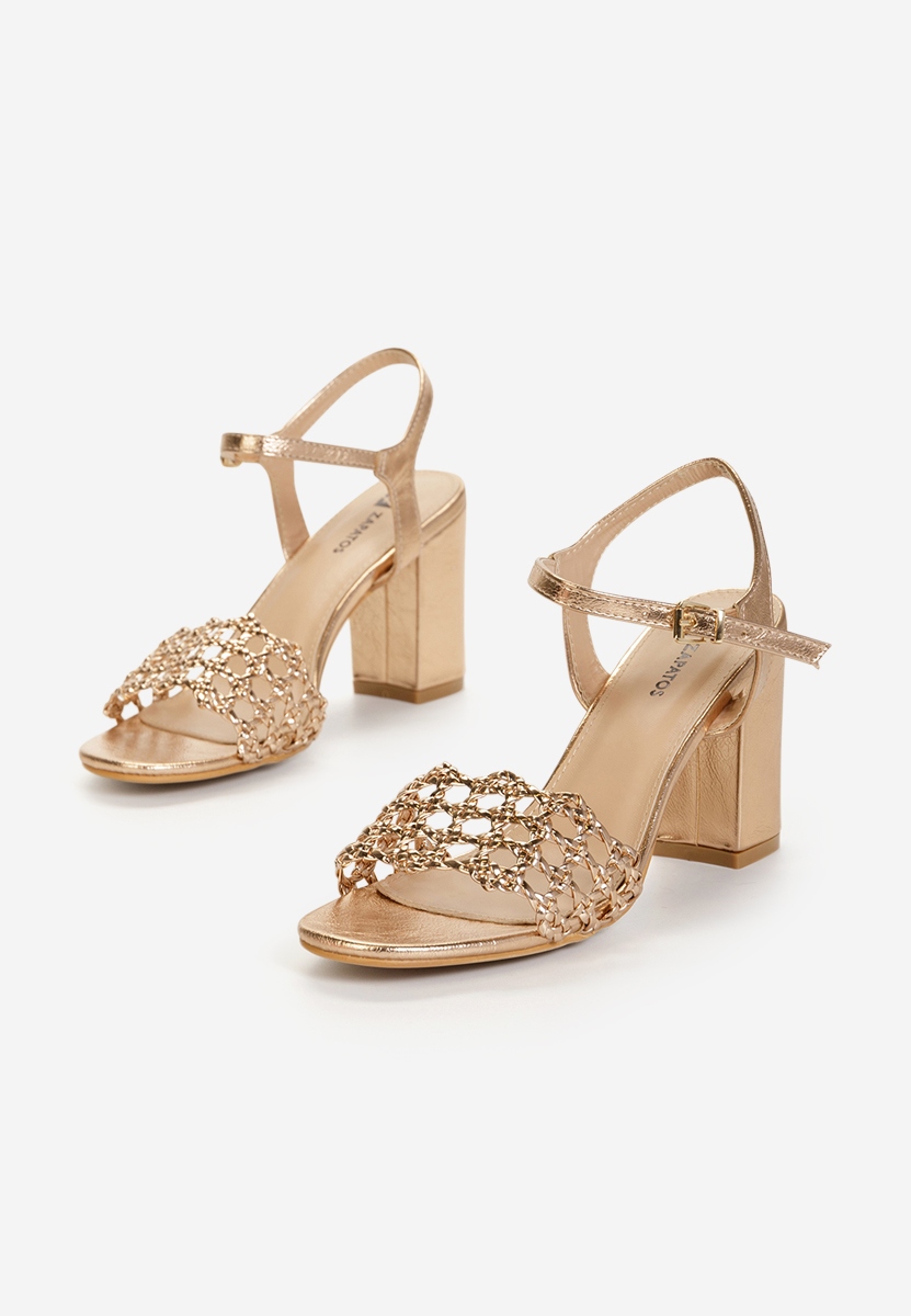 Sandali eleganti champagne Keys