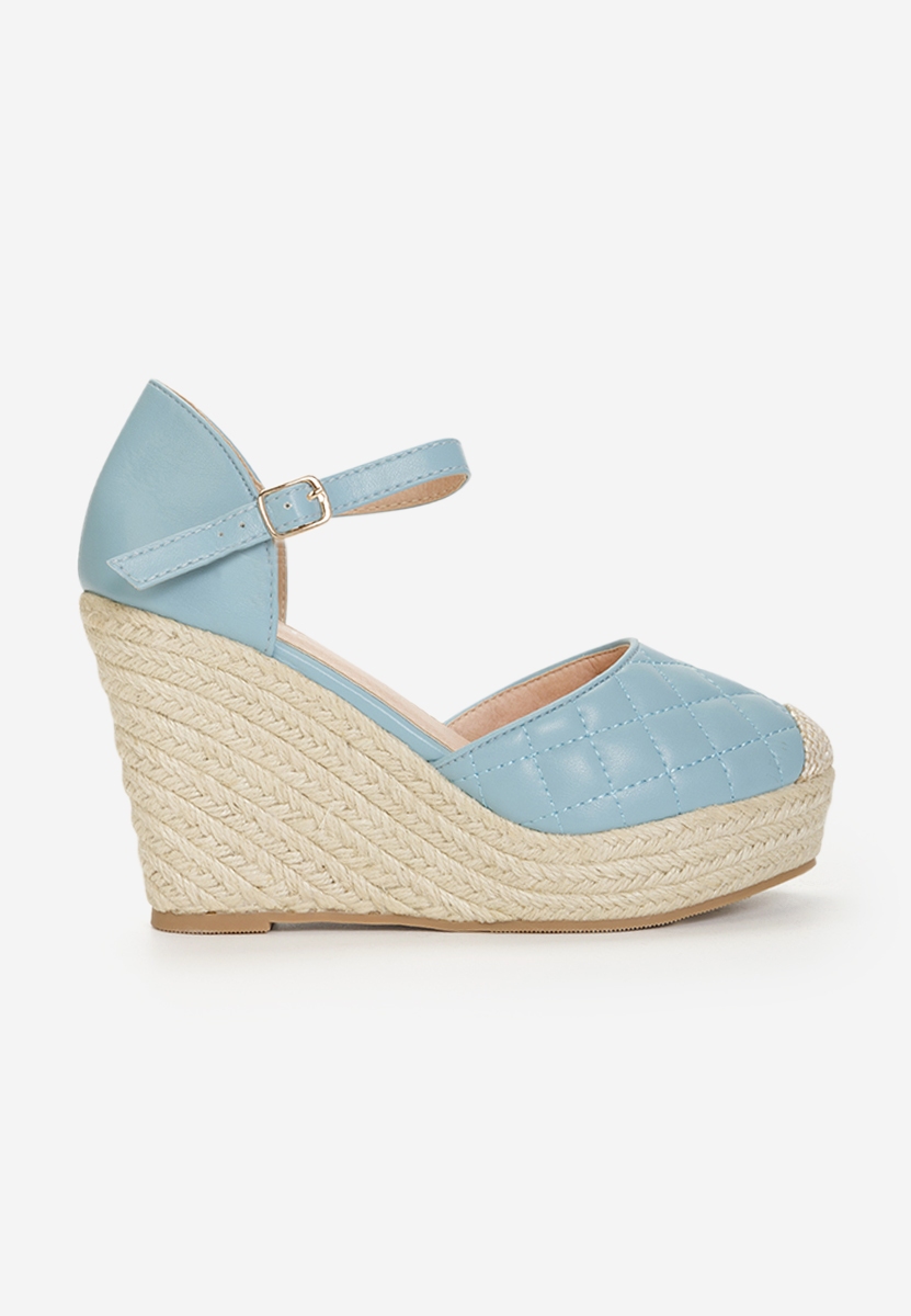 Sandali con zeppa Santorini Blu