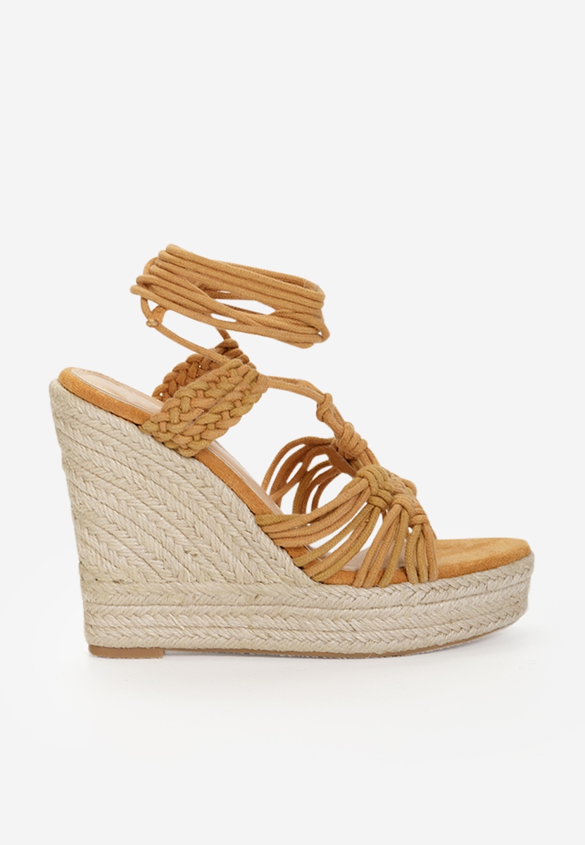 Espadrillas zeppa Nueva Marrone