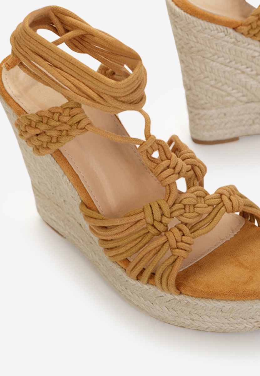 Espadrillas zeppa Nueva Marrone