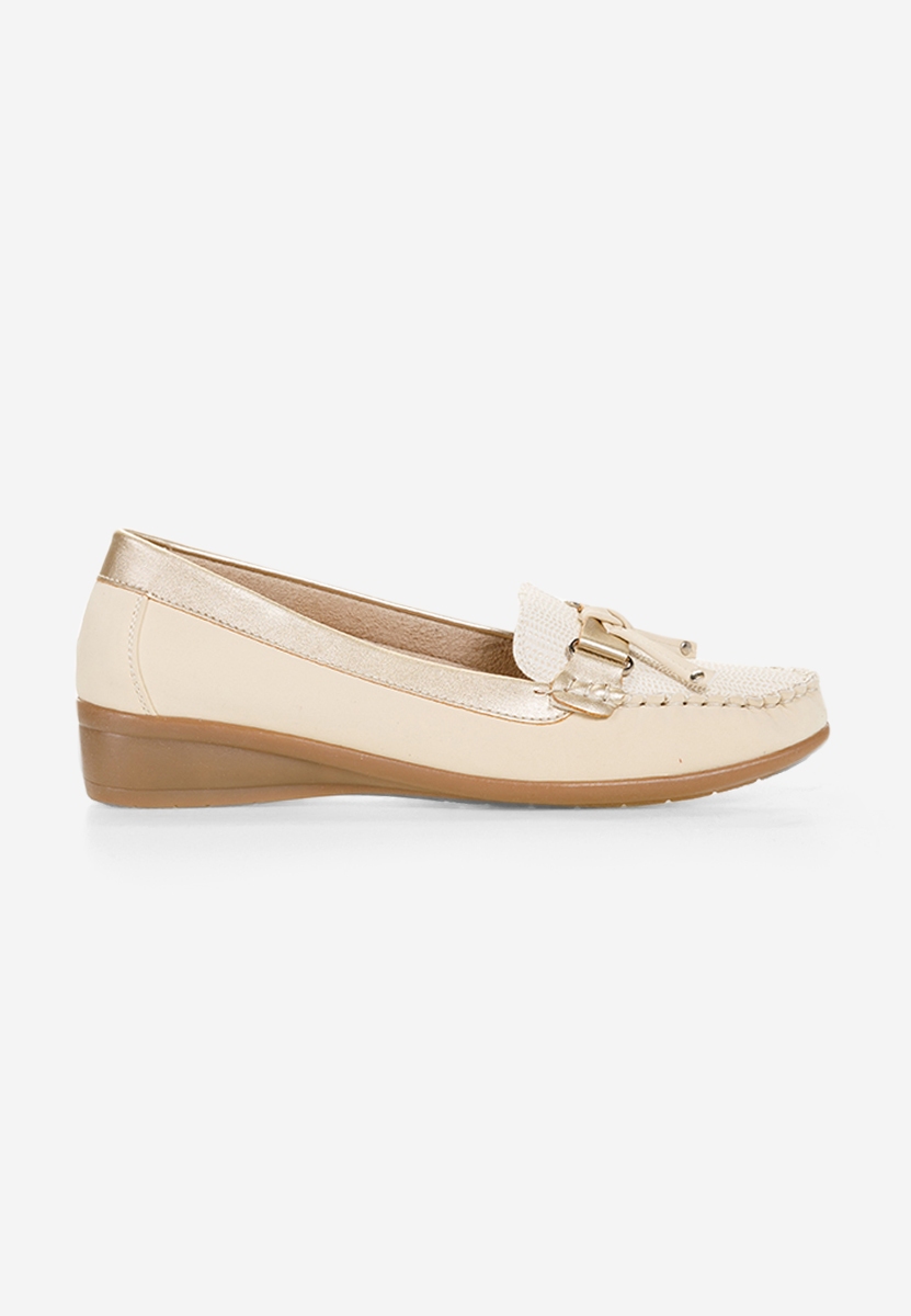 Mocassini da donna Janetta Beige