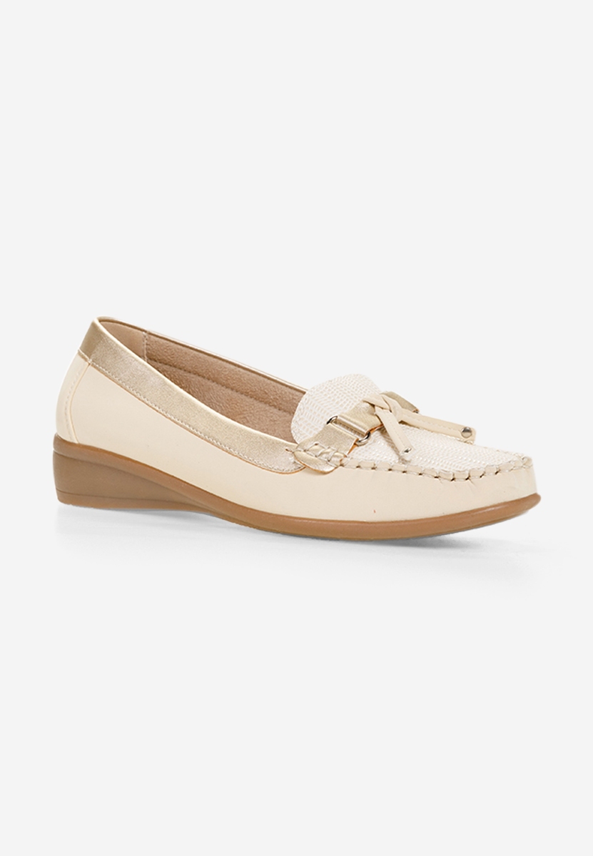 Mocassini da donna Janetta Beige