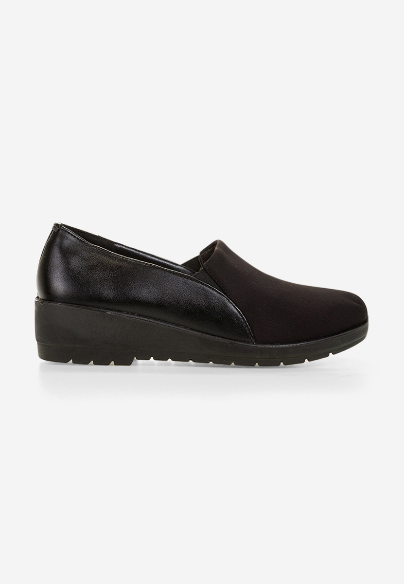 Mocassini donna platform Yanira Nero