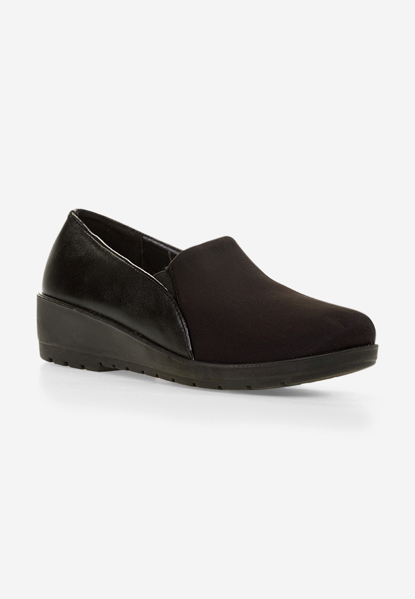 Mocassini donna platform Yanira Nero