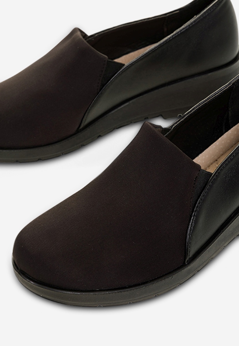 Mocassini donna platform Yanira Nero