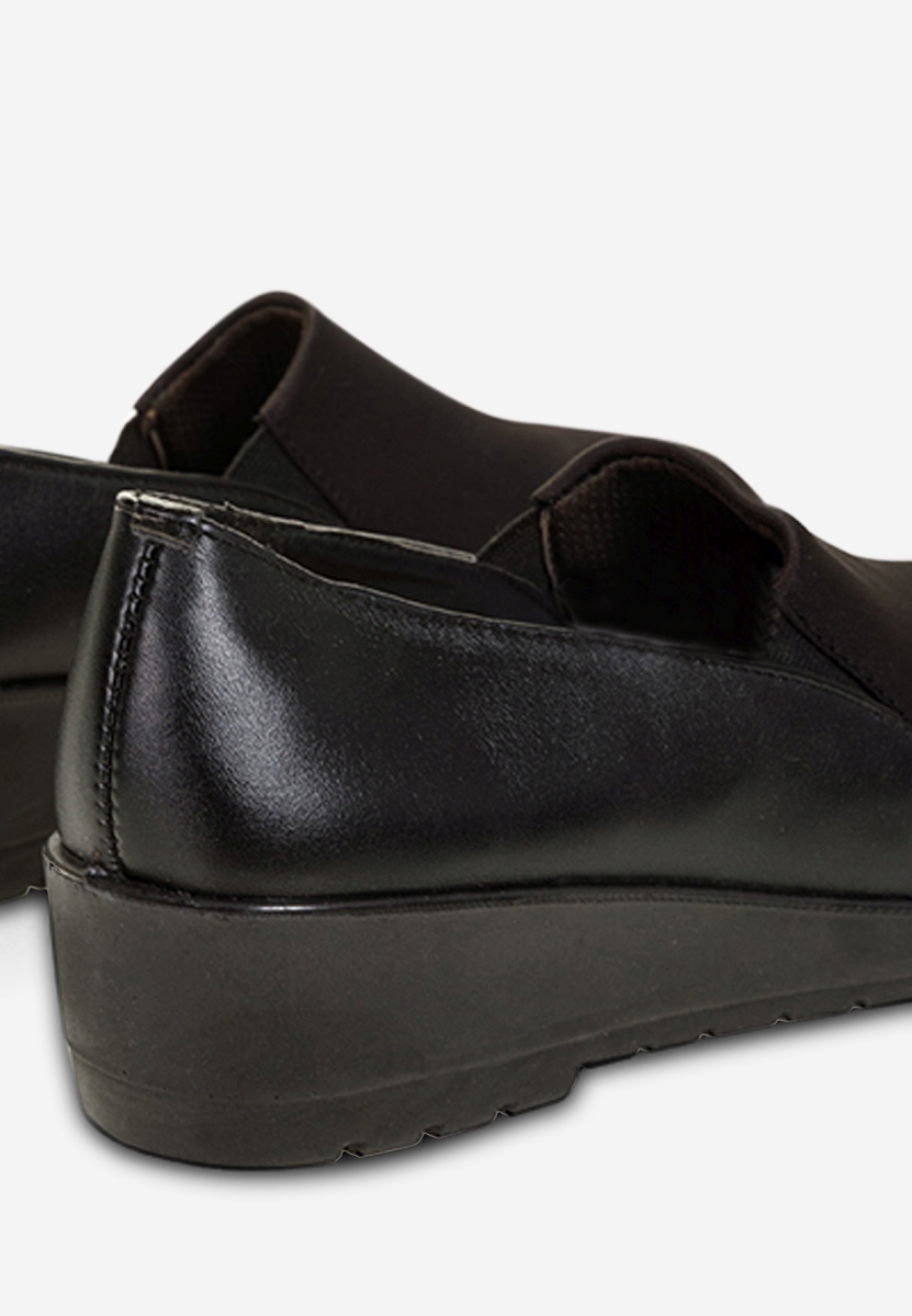 Mocassini donna platform Yanira Nero