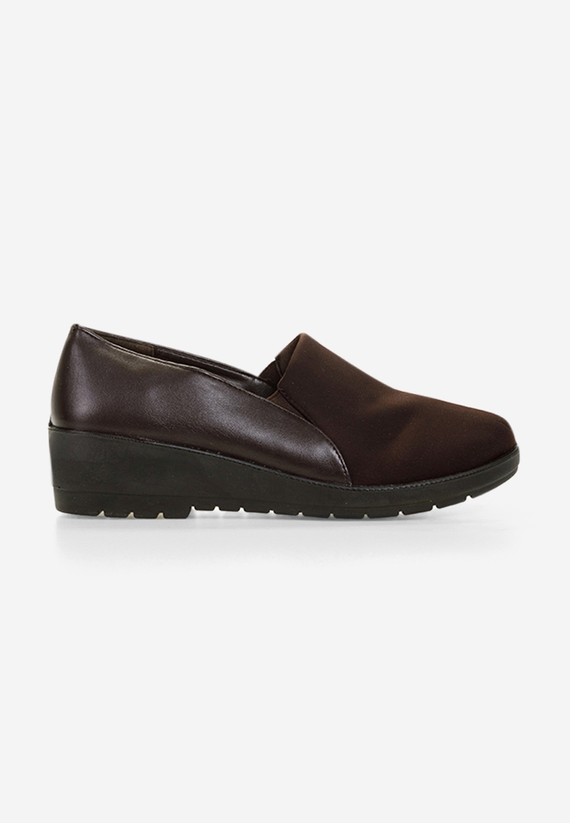 Mocassini donna platform Yanira Marrone