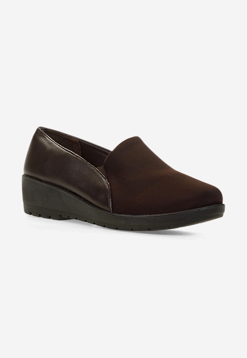 Mocassini donna platform Yanira Marrone
