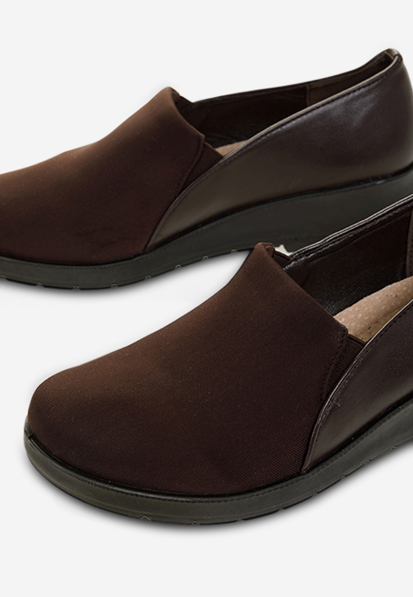 Mocassini donna platform Yanira Marrone