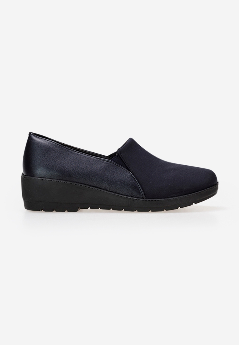 Mocassini donna platform Yanira Blu marine
