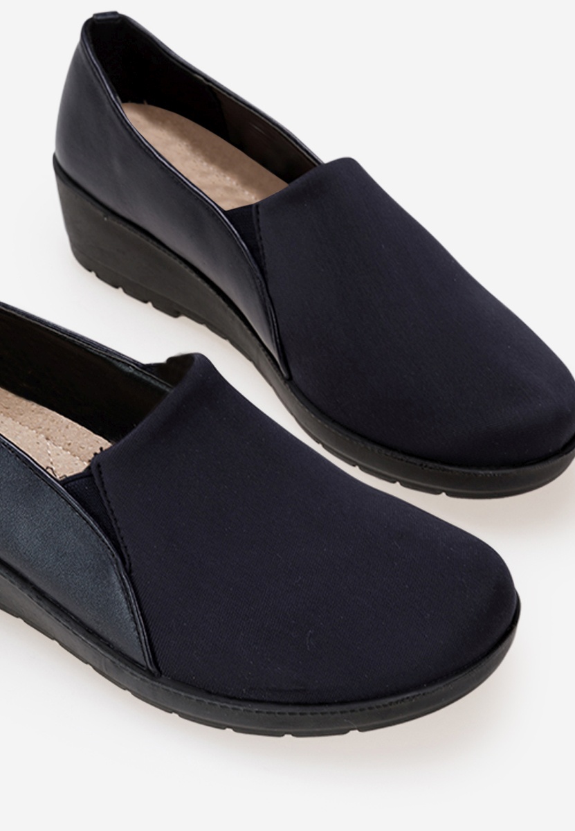 Mocassini donna platform Yanira Blu marine