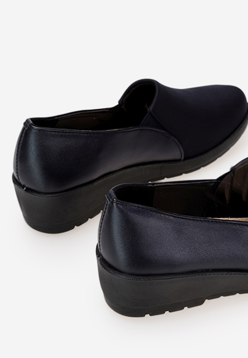 Mocassini donna platform Yanira Blu marine